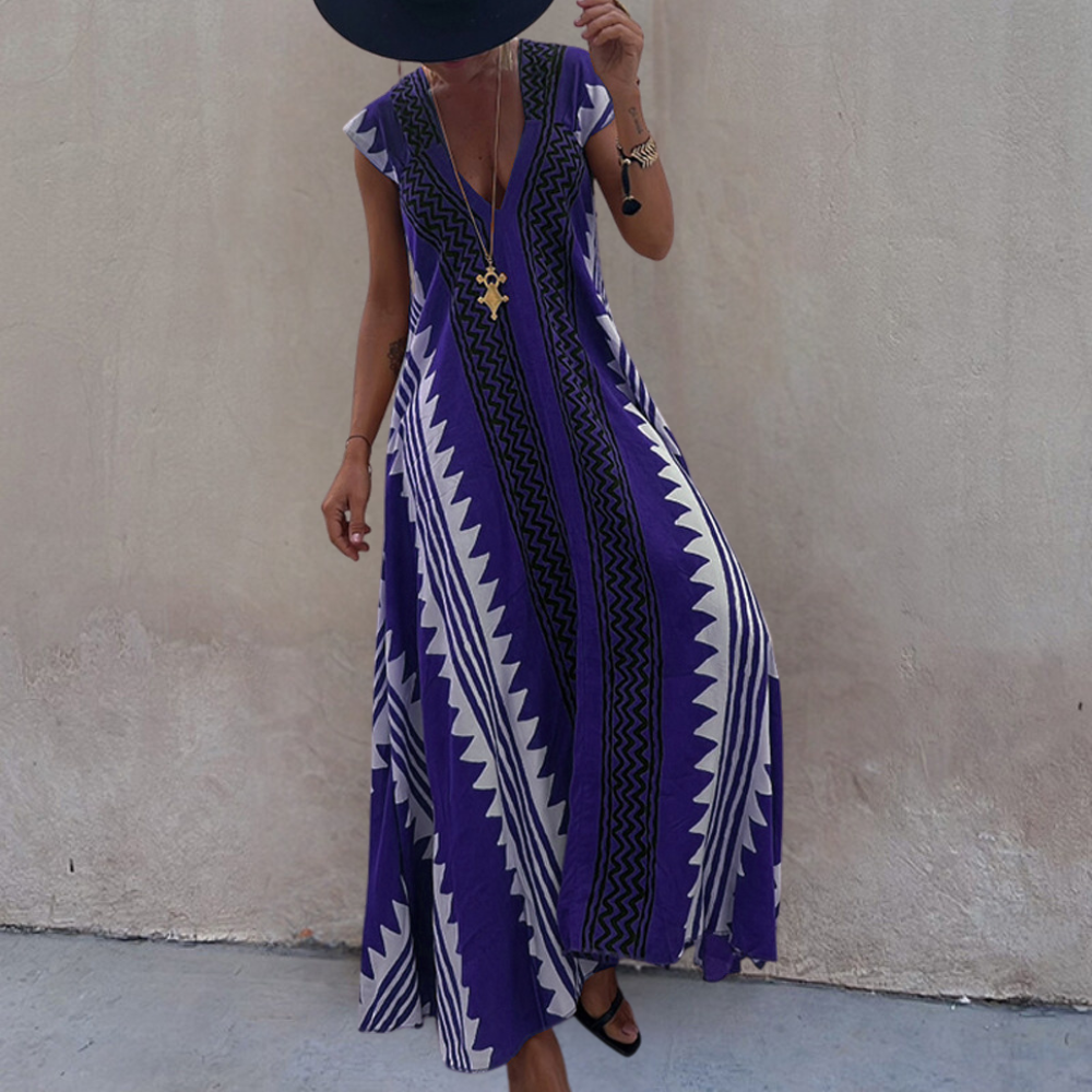 Sendira | Damen Stilvoll Sommerkleid | Maxi