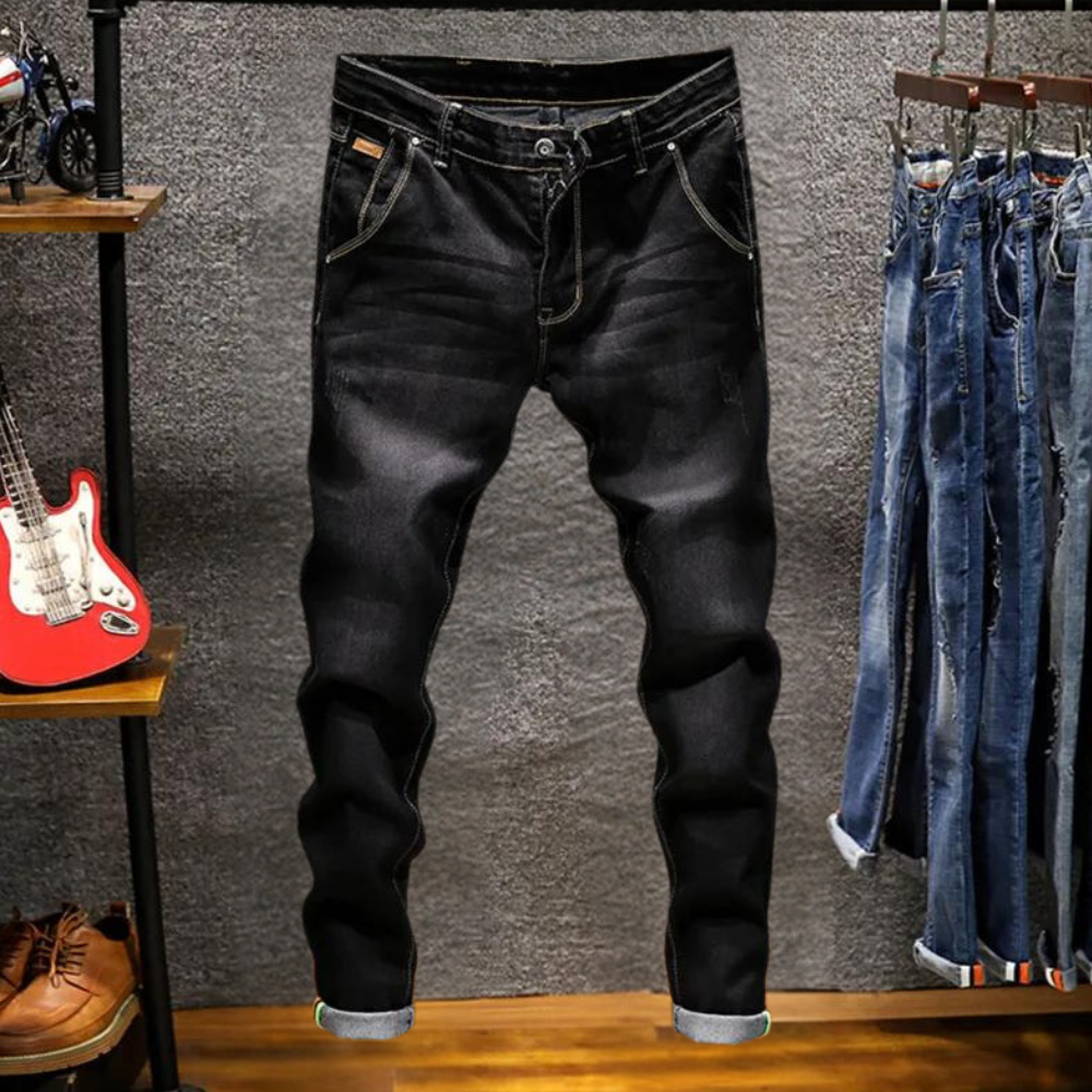Men's Long Jeans with Pockets