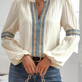 Loyce | Damen Elegante Bluse | Langarm
