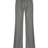 Damen Gestreift Weites Bein Stoffhose