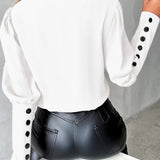 Ima | Damen Lässiges Top | V-Ausschnitt