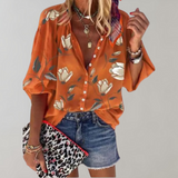 Lavira | Damen Sommer Strand Bluse | Bedruckt
