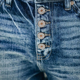 Lili | Damen Sommer Kurze Hosen | Knöpfe