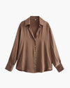Blouse boutonnée à col pour femme