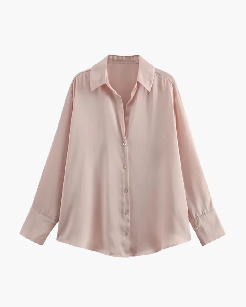 Blouse boutonnée à col pour femme