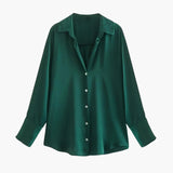 Blouse boutonnée à col pour femme