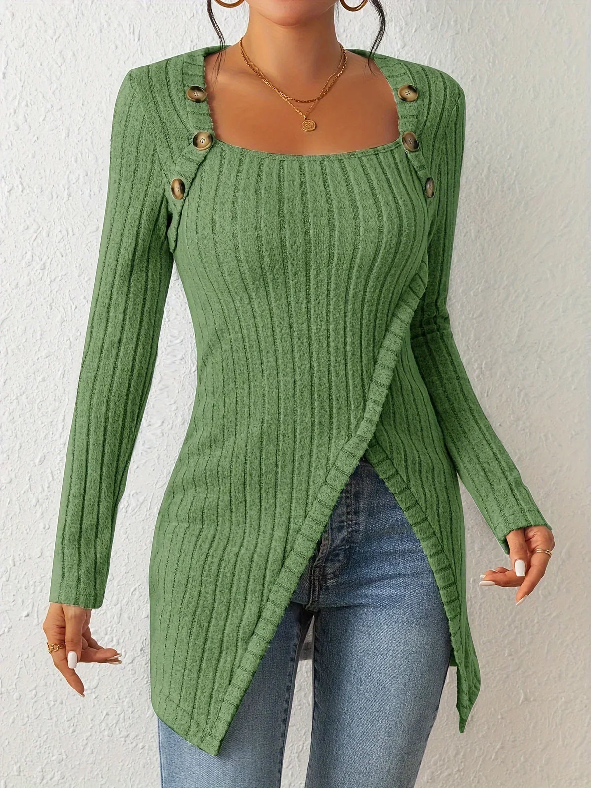 Everleigh | Top de manga larga para mujer | Elegante