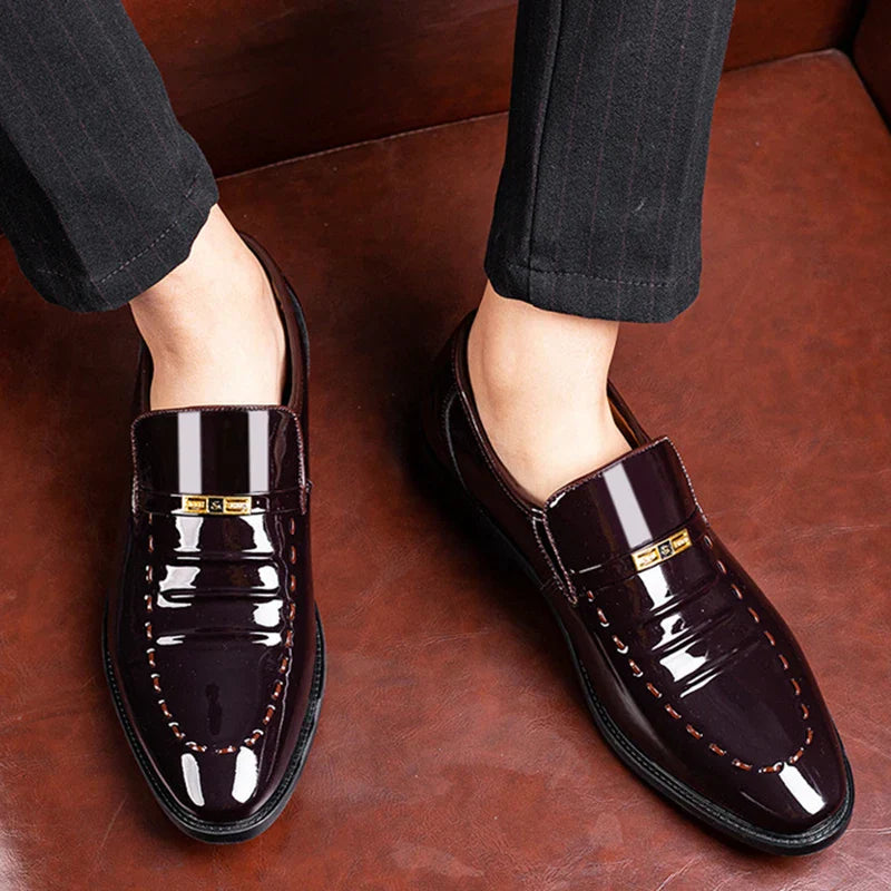 Leonard | Schlupf Hochglanz Loafer