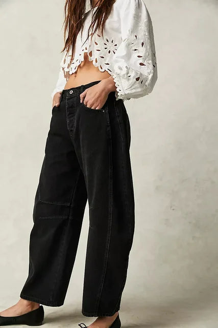 Damen Lässige Leichte Jeans | Niedrigbau
