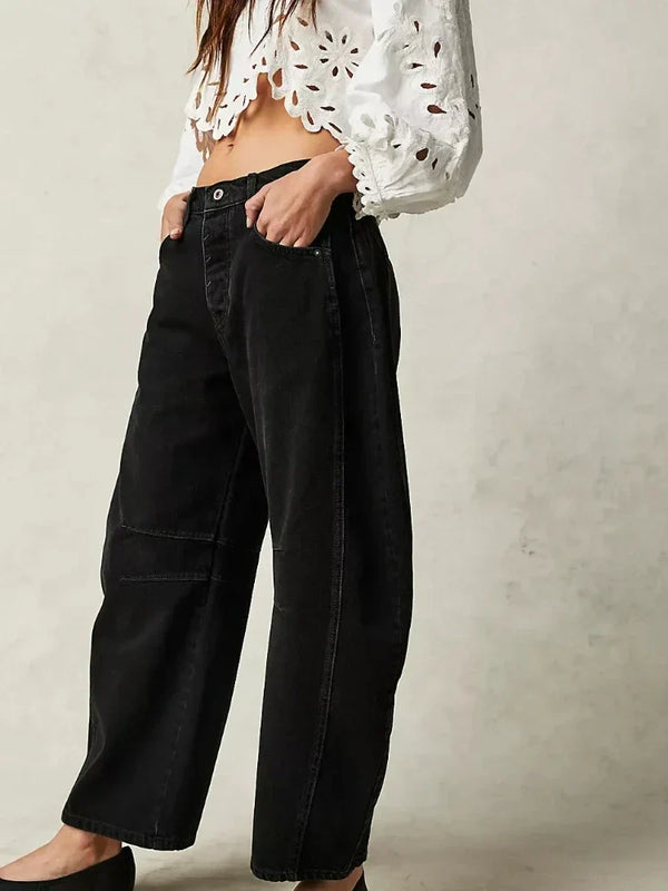 Damskie casualowe lekkie jeansy | Niskie stan
