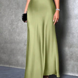 Theresia | Women's Elegant Shiny Skirt | Maxi