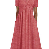 Maryjane | Damen Midikleid | V-Ausschnitt