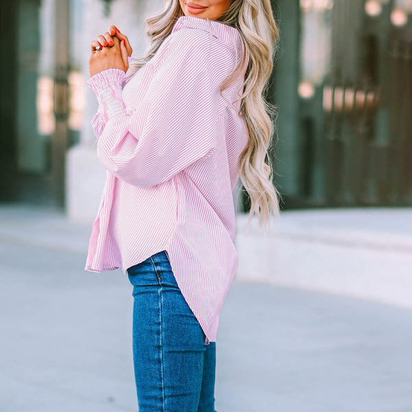 Kate | Gestreift Oversized Hemd