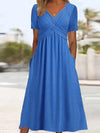 Maryjane | Damen Midikleid | V-Ausschnitt