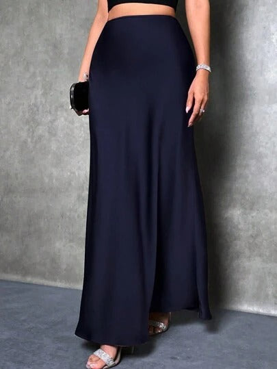 Theresia | Women's Elegant Shiny Skirt | Maxi