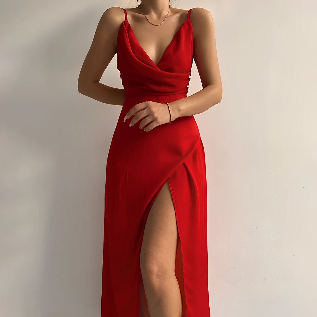Zeldda | Damen Stilvoll Hochzeitsgast Kleid | Midi