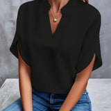 Sophia | Plissee-Front Stehkragen Bluse