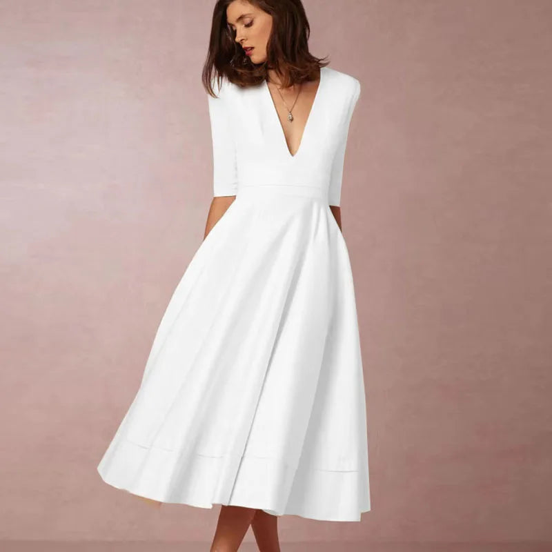 Annamaria | Robe de Soirée Rétro Femme | Midi