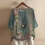 Lily | Laternenärmel Blumenmuster Bluse