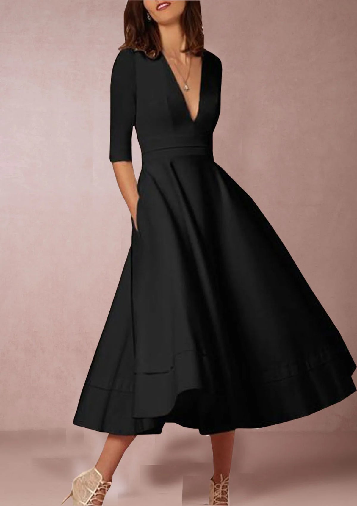 Annamaria | Robe de Soirée Rétro Femme | Midi