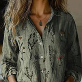 Keira | Camisa abotonada con estampado floral