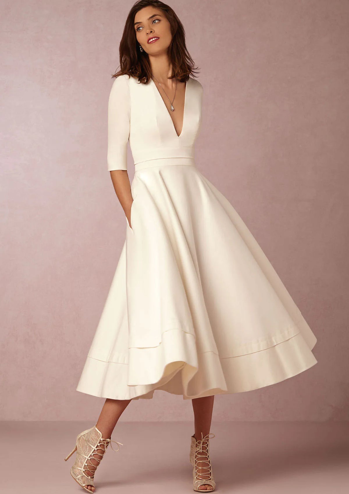 Annamaria | Robe de Soirée Rétro Femme | Midi