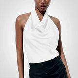 Elanroa | Damen Halter Oberteil | Elegant