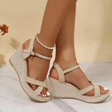 Leah | Ankle Strap Espadrille-Style Sandals