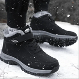 Herren Klettverschluss Schnüren Winterschuhe