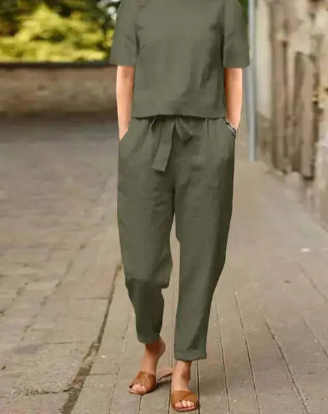 Libelle | Women's Modern Pants and Top Set | Two-Piece