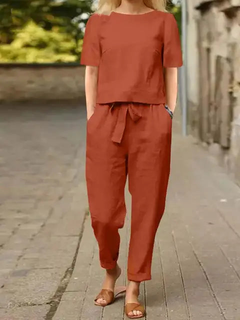 Libelle | Women's Modern Pants and Top Set | Two-Piece