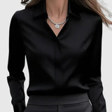 Hazel | Camisa abotonada con tapeta oculta