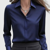 Hazel | Camisa abotonada con tapeta oculta