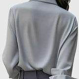 Hazel | Camisa abotonada con tapeta oculta