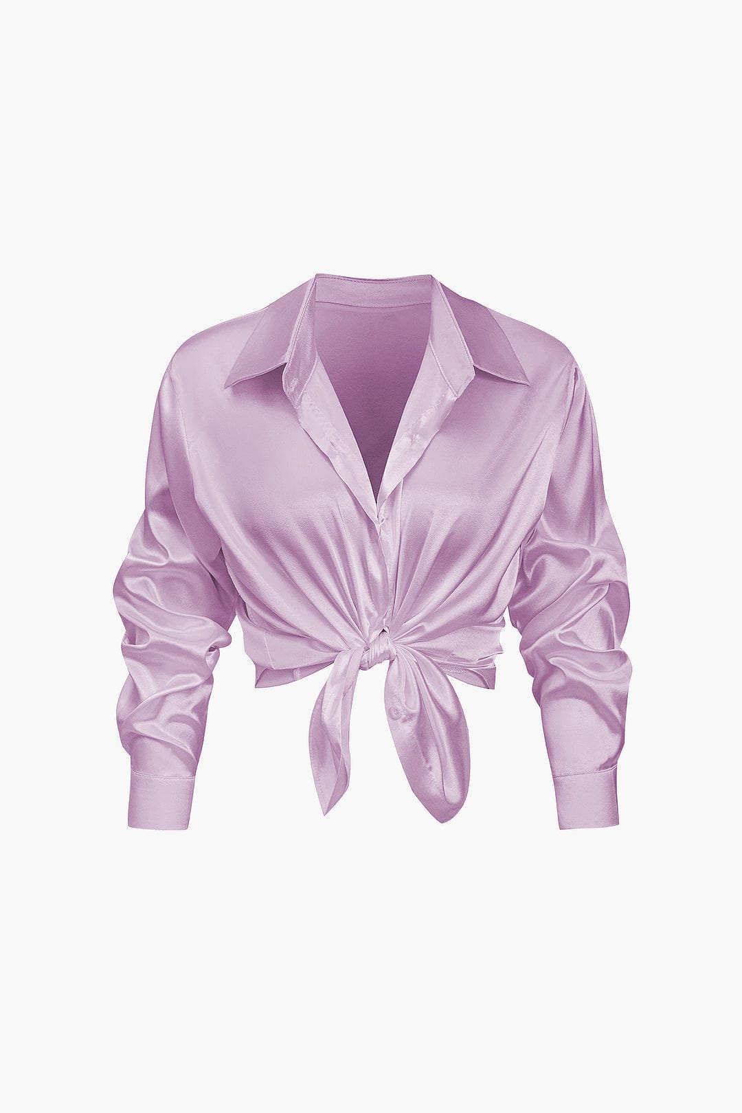 Damen Geknöpft Lang Bluse
