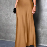 Theresia | Women's Elegant Shiny Skirt | Maxi