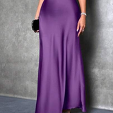 Theresia | Women's Elegant Shiny Skirt | Maxi