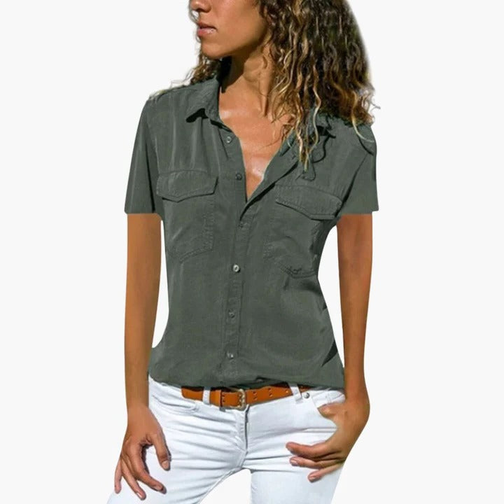 Kinsley | Camisa abotonada de manga corta
