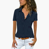 Kinsley | Camisa abotonada de manga corta