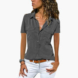 Kinsley | Camisa abotonada de manga corta