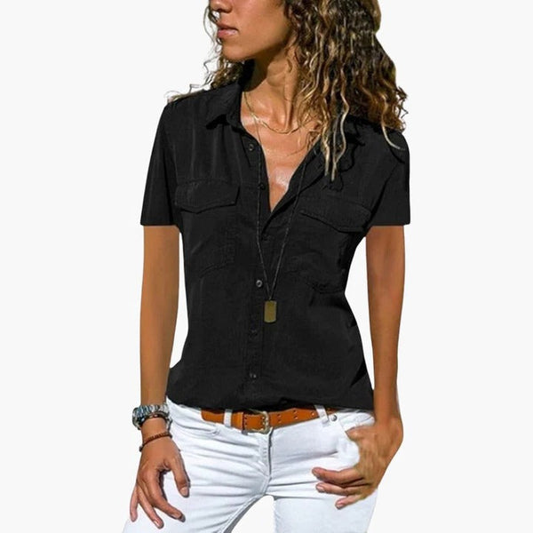 Kinsley | Camisa abotonada de manga corta