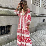 Berthilde | Robe d'été vintage pour femme | Maxi