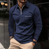 Stefan | Herren Langärmeliges Polo-Shirt | Klassischer Schnitt