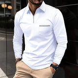 Stefan | Herren Langärmeliges Polo-Shirt | Klassischer Schnitt