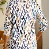 Warda | Damen Elegantes Top | Langarm