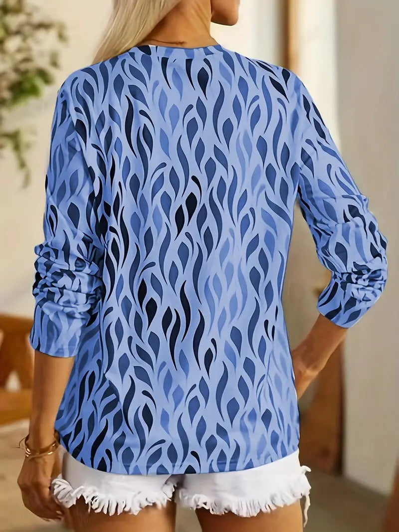 Warda | Damen Elegantes Top | Langarm