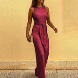 Lori | Damen Eleganter glitzern Jumpsuit | Augenfällig