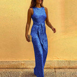 Lori | Damen Eleganter glitzern Jumpsuit | Augenfällig