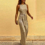 Lori | Damen Eleganter glitzern Jumpsuit | Augenfällig