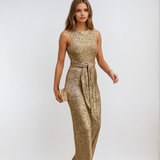 Lori | Damen Eleganter glitzern Jumpsuit | Augenfällig
